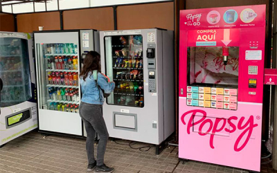 Iniciativa por gusto, Popsy instala máquinas expendedoras de helado